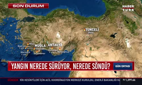 #SONDURUM -Türkiye genelinde yangınlar nerelerde-