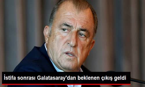 Fatih Terimin İstifası Sonrası Galatasaraydan Beklenen Çıkış Geldi