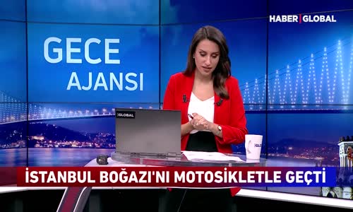 İstanbul Boğazı'nı Motosikletle Geçti!