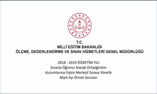 FEN BİLİMLERİ DERSİ MART AYI ÖRNEK SORULARI ve ÇÖZÜMLERİ izle - Video - Eğitim Bilişim Ağı