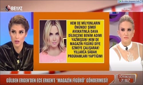 Ece Erken'den Gülben Ergen'e Sert Cevap