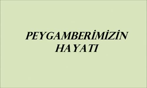 Peygamberimizin Hayatı 