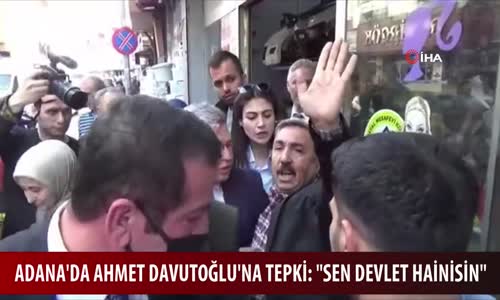 Adana'da Ahmet Davutoğlu'nda Şok Tepki O Anlar Kameralara Yansıdı