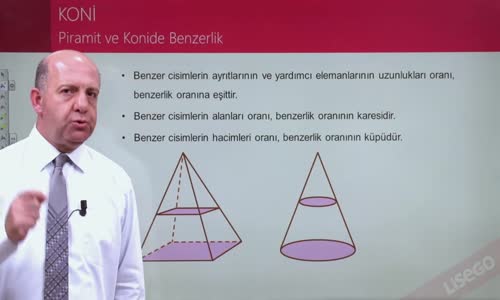 EBA GEOMETRİ LİSE KONİ -PİRAMİT VE KONİDE BENZERLİK