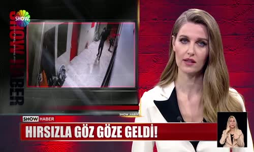 Hırsızla göz göze geldi! 