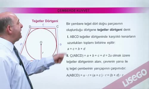 EBA GEOMETRİ LİSE ÇEMBER -TEĞETLER DÖRTGENİ