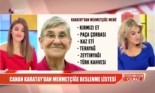 Canan Karatay'ın Afrin Operasyonu Menüsü Olay Oldu 