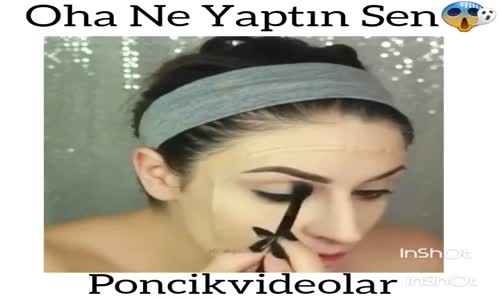 Tuhaf Makyaj Yapan Kadın