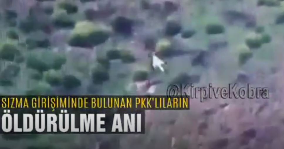 Sızma Girişiminde Bulunan PKK'lıların Öldürülme Anı 