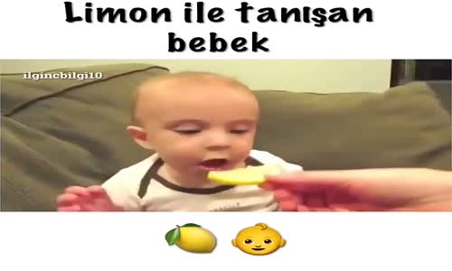 Limon İle Tanışan Bebek