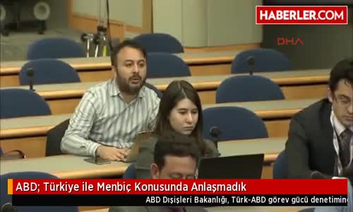 Abd- Türkiye ile Menbiç Konusunda Anlaşmadık