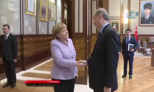 Cumhurbaşkanı Erdoğan, Şansölye Merkel’i Kabul Etti