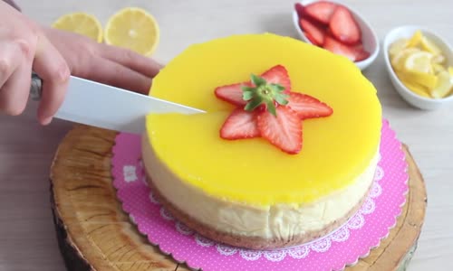 Enfes Sosuyla Limonlu Cheesecake Tarifi  Cheesecake Nasıl Yapılır ( Çizkek) 