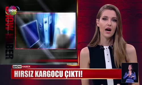 Hırsız kargocu çıktı!