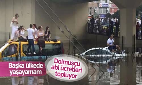 Dolmuşçu Abi Afetin Ortasında Ücretleri Topluyor