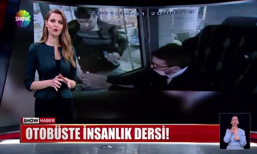 Otobüste insanlık dersi!