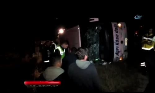 Yozgat'ta Yolcu Otobüsü Devrildi, 3 ölü, 43 Yaralı 
