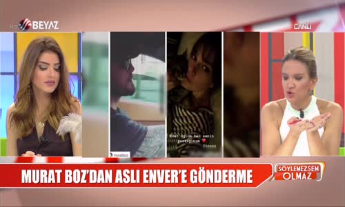 Murat Boz'dan, Aslı Enver'e Gönderme