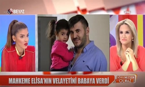 Minik Elisa Babasına Kavuştu 