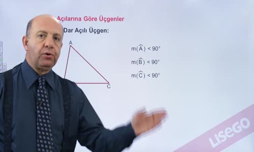 EBA GEOMETRİ LİSE  ÜÇGEN -AÇILARINA GÖRE ÜÇGENLER