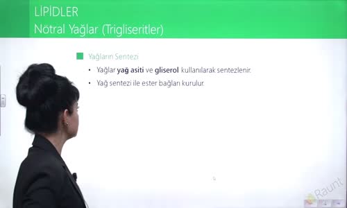 EBA BİYOLOJİ LİSE - CANLILARIN YAPISINDA BULUNAN TEMEL BİLEŞİKLER - LİPİDLER - NÖTRAL YAĞLAR (TRİGLİSERİTLER)