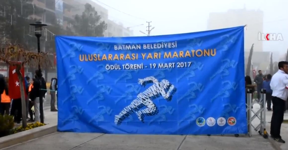 Batmanda Uluslararası Yarış  Maratonu düzenlendi