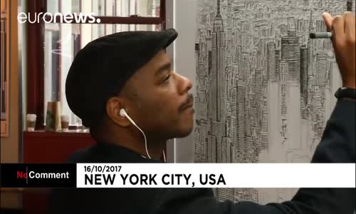 Otist Sanatçı Stephen Wiltshire New York'u Resmetti 