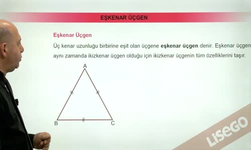 EBA GEOMETRİ LİSE  ÜÇGEN -EŞKENAR ÜÇGEN