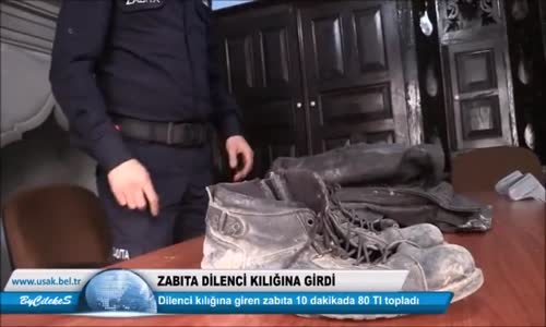 Dilenci Kılığına Giren Zabıta Memuru 15 Dakikada Yaklaşık 80 TL Topladı 