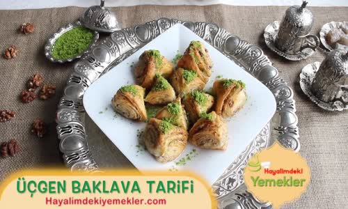 Üçgen Baklava Tarifi  Farklı Bayram Tatlıları 