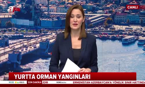 İzmir'de Ormanda Başlayan Yangın Balıkesir'e Sıçradı 