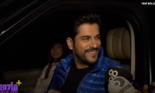 Burak Özçivit Ve Fahriye Evcen'in Üzerine Gül Döktüler Çekemeyen Anten Taksın