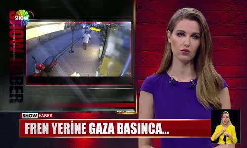 Fren yerine gaza basınca...