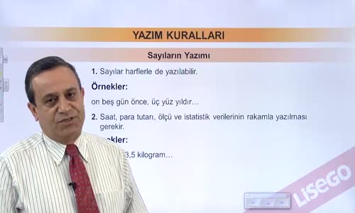 EBA TÜRKÇE LİSE YAZIM KURALLARI-SAYILARIN YAZIMI