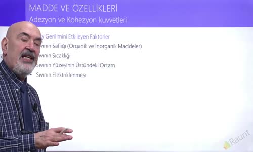 EBA FİZİK LİSE -MADDE VE ÖZELLİKLERİ - YÜZEY GERİLİMİNİ ETKİLEYEN FAKTÖRLER