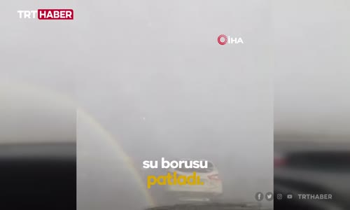 İstanbul'da su borusu patladı