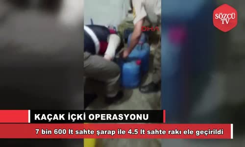 İzmir’de Kaçak İçki Operasyonu