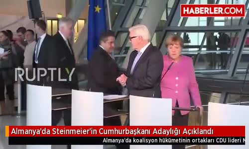 Almanya'da Steinmeier'in Cumhurbaşkanı Adaylığı Açıklandı