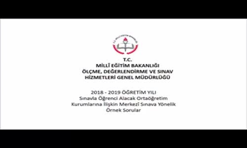 TÜRKÇE DERSİ ARALIK AYI ÖRNEK SORULARI VE ÇÖZÜMLERİ izle - Video - Eğitim Bilişim Ağı