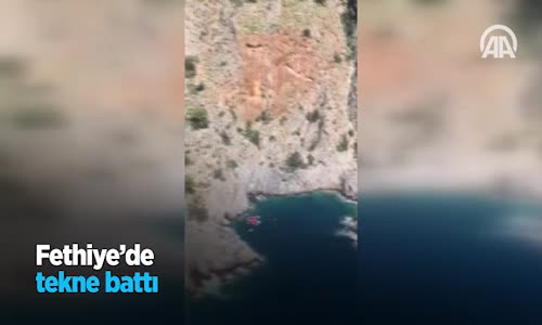 Fethiye'de Tekne Battı