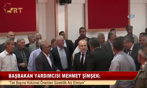 Başbakan Yardımcısı Mehmet Şimşek“Tek Başına Hükümet Hönemleri Süreklilik Arz Etmiyor