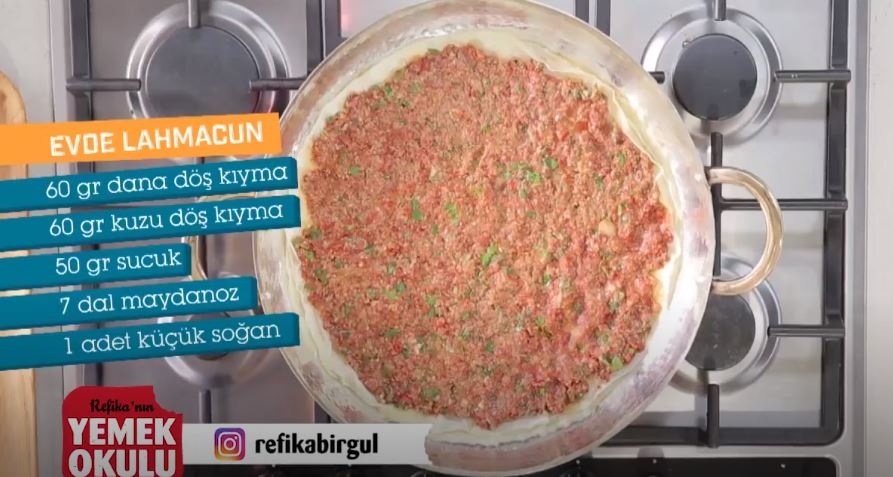 Evde Hızlı Lahmacun Tarifi 