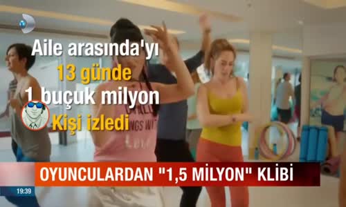 Gülse Birsel'in Aile Arasında Filmi Çok Sevildi, Oyuncular 1.5 Milyon Şerefine Şarkı Söyledi