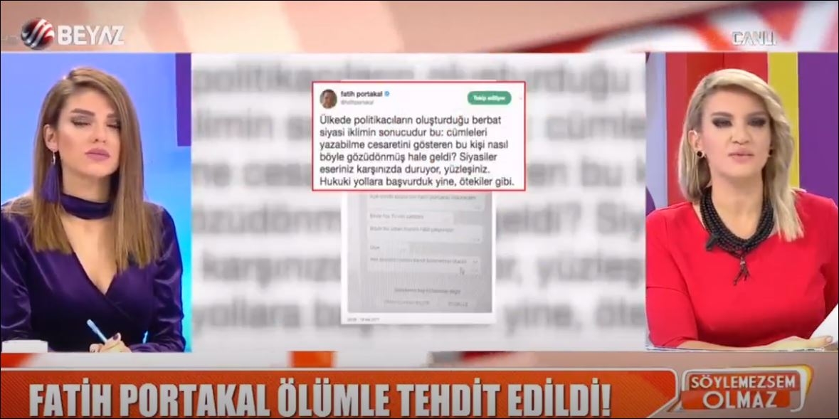 Fatih Portakal'ı Ölümle Tehdit Eden Kişi Yakalandı