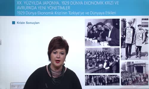 EBA T.C. İNKILAP TARİHİ VE ATATÜRKÇÜLÜK  LİSE - İKİ SAVAŞ ARASINDAKİ DÖNEMDE DÜNYA - XX. YÜZYILDA JAPONYA, 1929 DÜNYA EKONOMİK KRİZİ VE AVRUPA'DA YENİ YÖNTEMLER - 1929 DÜNYA EKONOMİK KRİZİ'NİN TÜRKİYE'YE VE DÜNYA ETKİLERİ