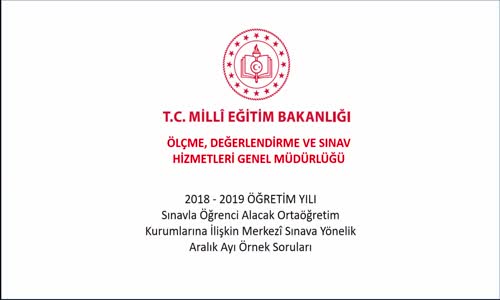 DİN KÜLTÜRÜ VE AHLAK BİLGİSİ DERSİ ARALIK AYI ÖRNEK SORULARI ve ÇÖZÜMLERİ izle - Video - Eğitim Bilişim Ağı