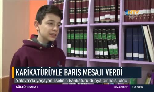 Karikatürle Dünyaya Barış Mesajı Verdi 