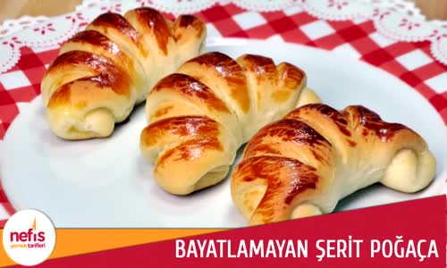 Bayatlamayan Şerit Poğaça Tarifi  Mayalı Yumuşacık Poğaça Nasıl Yapılır