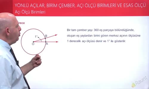 EBA MATEMATİK 2  LİSE 4 TRİGONOMETRİ - AÇI ÖLÇÜLERİ BİRİMLERİ