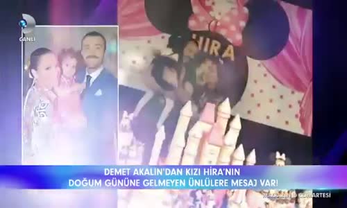 Demet Akalın'dan Kızı Hira'nın Doğum Gününe Gelmeyen Ünlülere Mesaj Var 